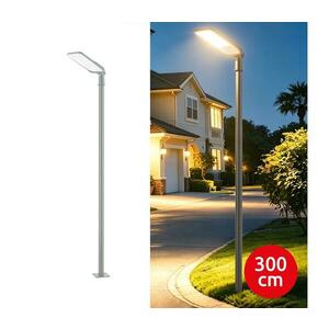 Brilagi-LED Kültéri lámpa oszloppal és kl. 3 m URBANLIGHT LED/200W/230V szürke IP65 BG4773+BG3820 kép