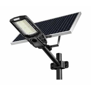 LED dimmelhető utcai lámpa érzékelővel és napelemmel KOBRA 400W/24000 mAh IP65 antracit + távirányító EKO2512 kép