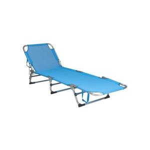 Koopman SUNO összecsukható állítható napozóágy 56x190 cm kék LF4000120 kép