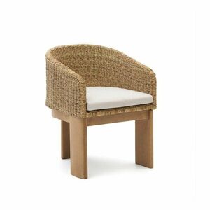 Natúr színű párnázott-rattan kerti szék Xoriguer – Kave Home kép