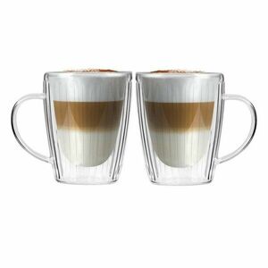 Üveg bögre szett 2 db-os cappucinóhoz 250 ml Livio Duo – Vialli Design kép
