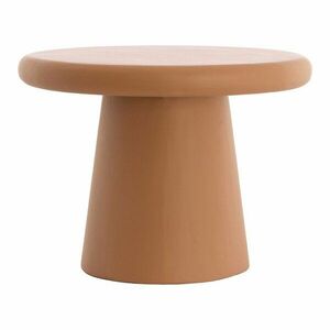 Terrakotta színű kerek dohányzóasztal ø 60 cm Kulona – Light & Living kép