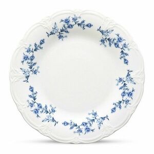 Fehér-kék porcelán tányér ø 27, 5 cm Retro – BonBistro kép