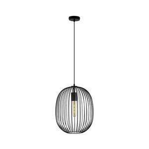 OVELLA kábellel függesztett csillár 1xE27/15W/230V, Ø 34 cm, fekete W-KM 1368/1 BK-B kép