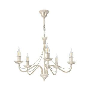 Láncos csillár ANTON 5xE14/60W/230V fehér patina LM-5.294/BIAŁA PATYNA kép