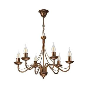 Láncos csillár ANTON 6xE14/60W/230V bronzszínű LM-6.294/BRĄZ kép