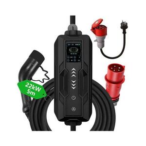 - EV töltőállomás AC Type 2 32A/380V 22kW 5m kábel tokban NSE002 kép