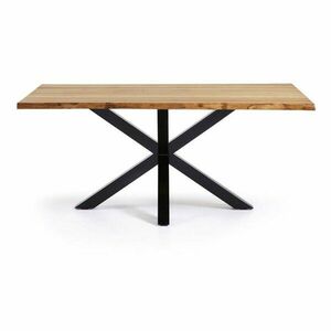 Étkezőasztal tölgyfa dekoros asztallappal 90x160 cm Argo – Kave Home kép