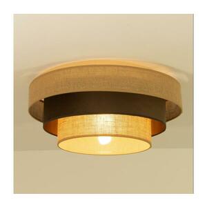 Mennyezeti lámpa WENTA 1xE27/60W/230V átm. 50 cm juta/barna H0788 kép
