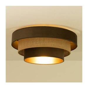 Mennyezeti lámpatest WENTA 1xE27/60W/230V átm. 50 cm barna/juta H0841 kép