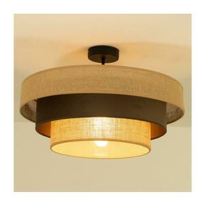 WENTA felületre szerelhető csillár, 1xE27/60W/230V, Ø 50 cm, juta/barna H0789 kép