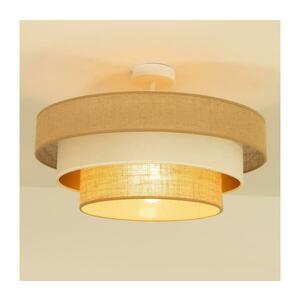 Ráépített csillár WENTA 1xE27/60W/230V átmérő 50 cm juta/bézs H0719 kép