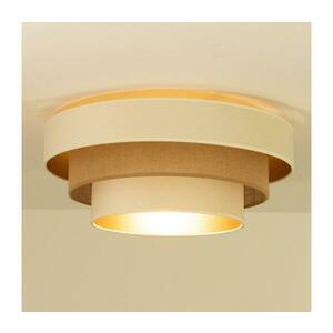 WENTA mennyezeti lámpa 1xE27/60W/230V, Ø 50 cm, bézs/juta H0720 kép