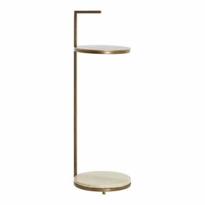 Kerek tárolóasztal márvány asztallappal ø 26 cm Leda – Light & Living kép