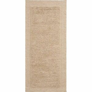 Bézs kézi szövésű gyapjú futószőnyeg 80x200 cm Marely – Kave Home kép