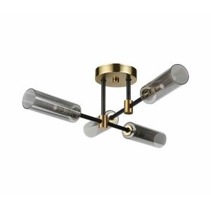Felületre szerelhető csillár TESSA 4xG9/5W/230V sárgaréz/füstös fekete LM-4.303/CZARNY/ZŁOTY kép
