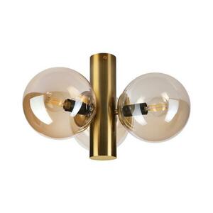 Mennyezeti lámpatest SFERIO 3xE14/5W/230V sárgaréz/füstös bézs LM-3.298/PATYNA/AMBER kép