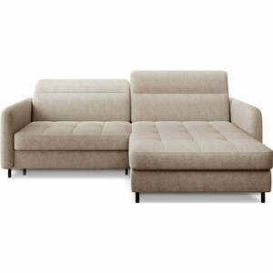 Bézs sarokkanapé (jobb oldali-heverő résszel) Gomsi – ELTAP kép