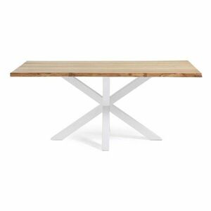 Étkezőasztal tölgyfa dekoros asztallappal 90x160 cm Argo – Kave Home kép