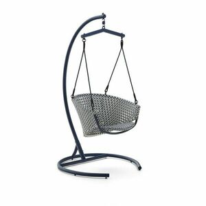 Kék rattan kerti függőfotel Saliga – Kave Home kép