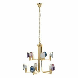 Aranyszínű fém függőlámpa Glamour – Premier Housewares kép