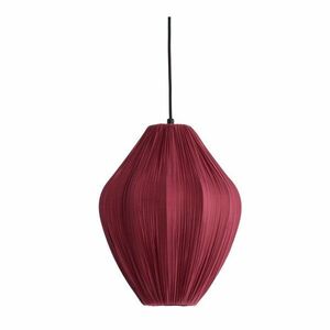 Borvörös függőlámpa textil búrával ø 12 cm Verita – Light & Living kép