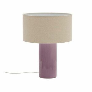 Lila-bézs asztali lámpa textil búrával (magasság 52 cm) Toneric – Kave Home kép