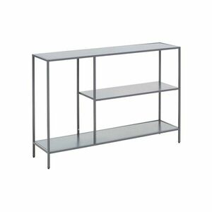 Szürke acél konzolasztal 30x120 cm Acero – Premier Housewares kép