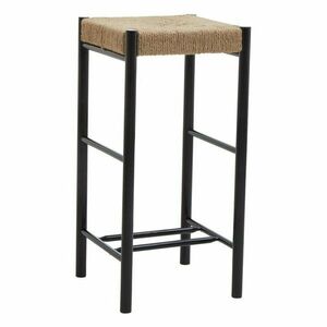 Fekete-natúr színű bükkfa bárszék (ülésmagasság 72 cm) Bandar – Premier Housewares kép