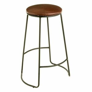 Fekete-barna kárpitozott bárszék (ülésmagasság 64 cm) Brixton – Premier Housewares kép