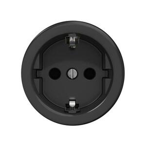 Reblig - Retro keret nélküli SCHUKO fali aljzat 230V/16A fekete C/ZS kép