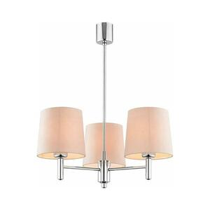 Brilagi - MONTE rúdon függesztett csillár 3xE27/15W/230V bézs/fényes króm 8590828053507 kép