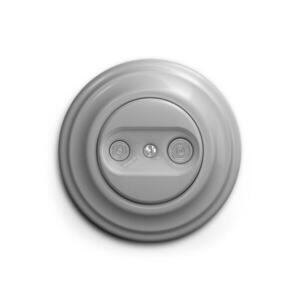 Reblig - Retro TV+R előfizetői aljzat (végső) kerettel, szürke RG0052+RG0084 kép
