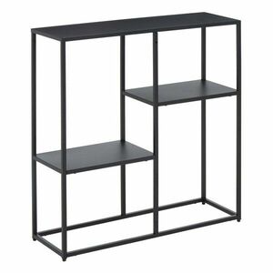 Fekete acél polcos állvány 80x81x26 cm Acero – Premier Housewares kép