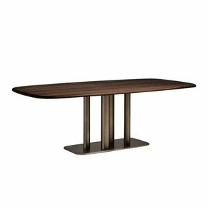 Étkezőasztal diófa dekorral 100x180 cm Melvar – Kave Home kép