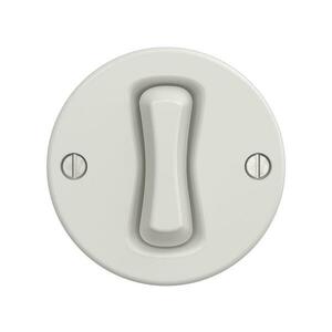 Reblig - keret nélküli, retro stílusú fehér kerámia nyomógomb K/V1/TL1 kép