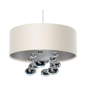 Kábeles függőlámpa BUBBLE 1xE27/60W/230V Ø 50 cm bézs 01B-001-60 kép