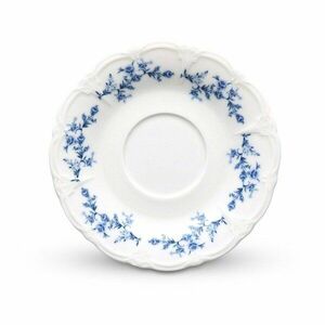 Fehér-kék porcelán csészealj ø 16, 5 cm Retro – BonBistro kép