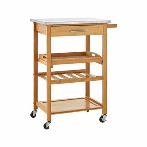 Bambusz gurulós zsúrkocsi 41x58 cm Harlow – Premier Housewares kép