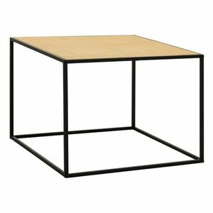 Natúr színű rattan dohányzóasztal 60x60 cm Depok – Premier Housewares kép