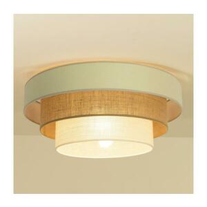 WENTA mennyezeti lámpa 1xE27/60W/230V, Ø 50 cm, bézs/juta H0052 kép