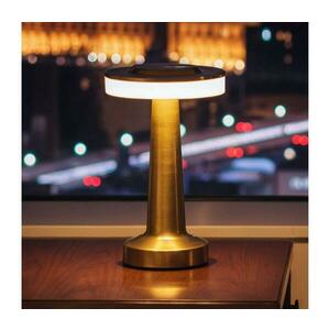 LED fényerőszabályozható újratölthető asztali lámpa LONDON LED/2W/5V 400 mAh arany 12500A kép
