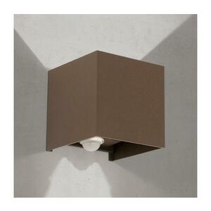 Orion- LED kültéri fali világítótest CUBE-S érzékelővel LED/13W/230V IP54 barna AL 11-1314 corten/Sensor kép