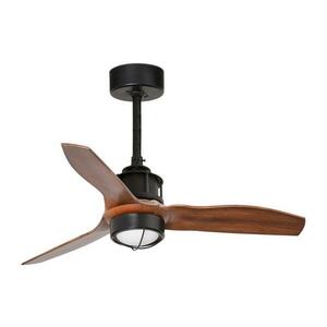 FARO Barcelona FARO 33425WT1N - LED dimmelhető látor JUST FAN S 16W/230V, átm. 81 cm, barna/fekete, WT + távirányító 33425WT1N kép