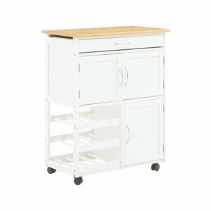 Bambusz gurulós zsúrkocsi 37x67 cm Harlow – Premier Housewares kép