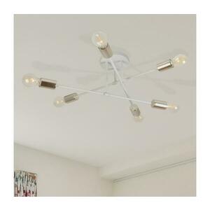 CAMBRIDGE felületre szerelhető csillár, 6×E27, 15 W, 230 V, sárgaréz/fehér W-2022/6 SAND+GO MAT kép