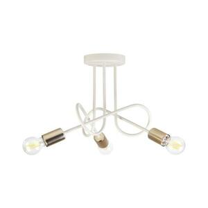 Felületre szerelhető csillár OXFORD 3xE27/15W/230V sárgaréz/fehér W-2016/3 SAND+GO MAT kép