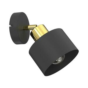PARKLA fali spotlámpa 1xE27/15W/230V fekete/arany 8779 kép