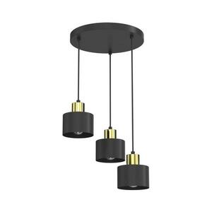 PARKLA kábeles csillár 3xE27/15W/230V fekete 8784A kép