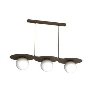 FLAT zsinóros csillár 3xE27/15W/230V barna 9568 kép